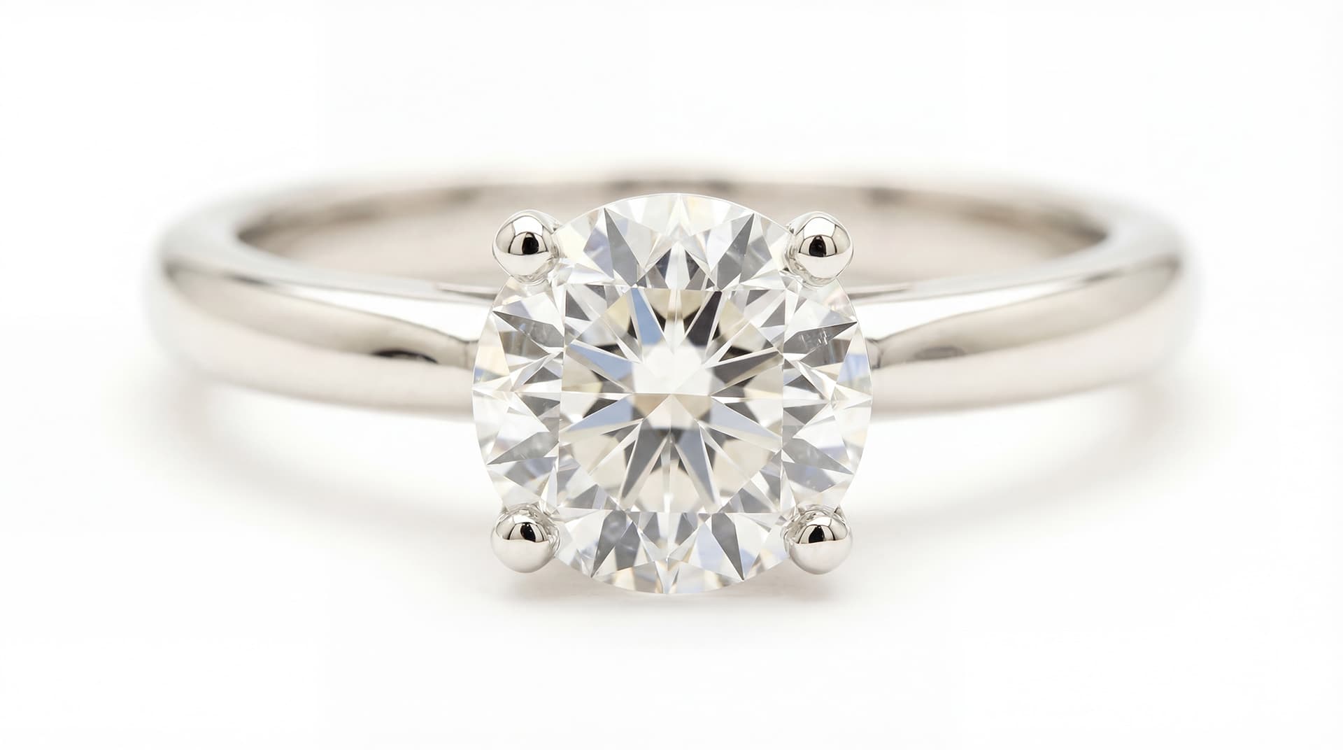 Emerald-cut diamond solitaire engagement ring displayed at Gold & Diamond Company in Arkansas